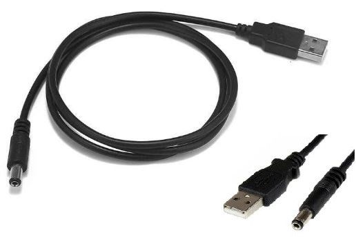 Кабель USB — DC 5.5х2.1mm для ноутбука 1 м.