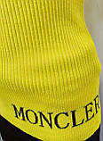 Гольф кашеміровий, рубчик, жовтого кольору, Moncler (репліка), фото 3