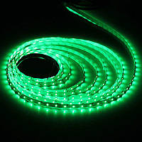 Світлодіодна LED стрічка 5050 Green, зелений дюралайт, фото 1