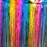 Дождик новогодний цвета радуги - высота 3 метра и ширина 1 метр