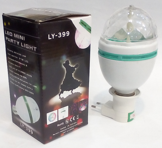 Дисколампа обертова для вечірок LED MINI Party LIGHT, арт. LY-399