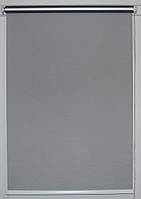 Рулонная штора 525*1500 Блэкаут Сильвер Серый