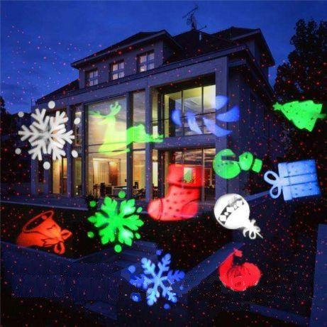 Лазерный проектор для улицы 12 рисунков Новогодний 0315 - фото 4 - id-p1074350711