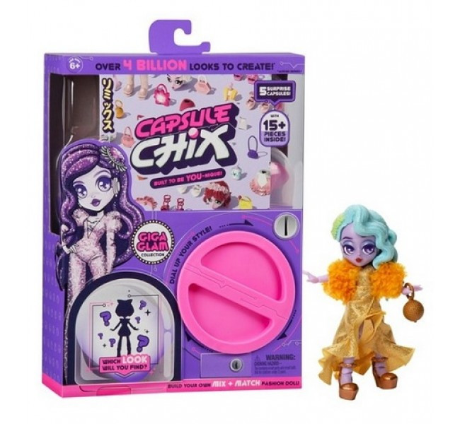Лялька Capsule Chix Giga Glam Collection сюрприз Капсул Чікс гіга глам