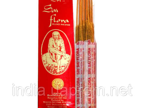 Пахощі Sri Sai Flora Fluxo Incense Sticks Masala Agarbatti 25г масальні УТ-00003034 Шрі Сай Флора с ароматом - фото 1 - id-p277979848