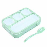 Ланчбокс YooYee Book size 4 в 1 зелений (LB-16768)