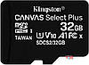 Картка пам'яті Kingston microSDHC 32Gb Canvas Select Plus class 10 A1 (R-100MB/s) + Adapter, фото 4