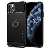 Чохол Spigen для iPhone 11 Pro Rugged Armor, Black (077CS27231)