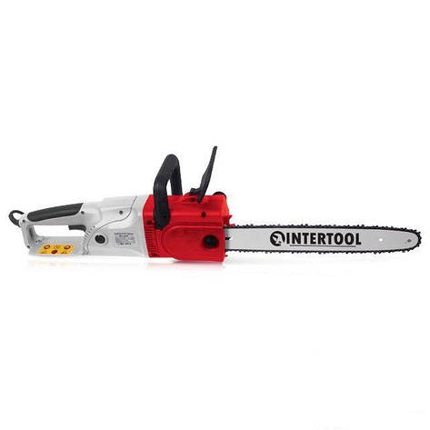 Пила ланцюгова 2400 Вт, 800 м/хв, шина 405 мм, 230 В, прямий двигун INTERTOOL DT-2204, фото 2