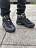 Чоловічі Термо кросівки Nike Air Max Sneakerboot 95 Black Volt Найк Аір Макс Снікербут чорні, фото 5