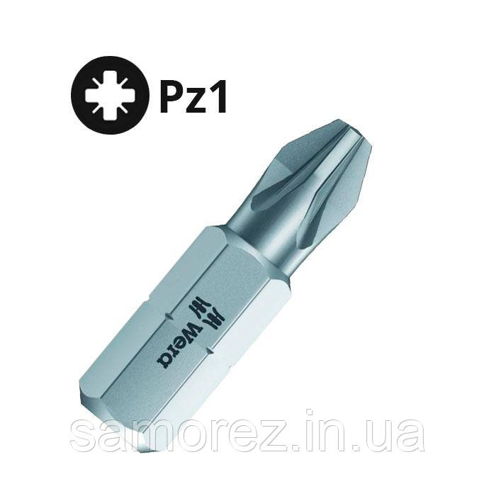 Біта PZ-1 25мм. Wera\Germany (1шт.)