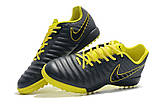 Сороконожки NIke Tiempo ligera TF balck/yellow, фото 3
