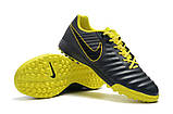 Сороконожки NIke Tiempo ligera TF balck/yellow, фото 2