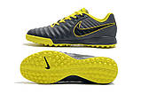 Сороконожки NIke Tiempo ligera TF balck/yellow, фото 4