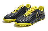 Сороконожки NIke Tiempo ligera TF balck/yellow, фото 5