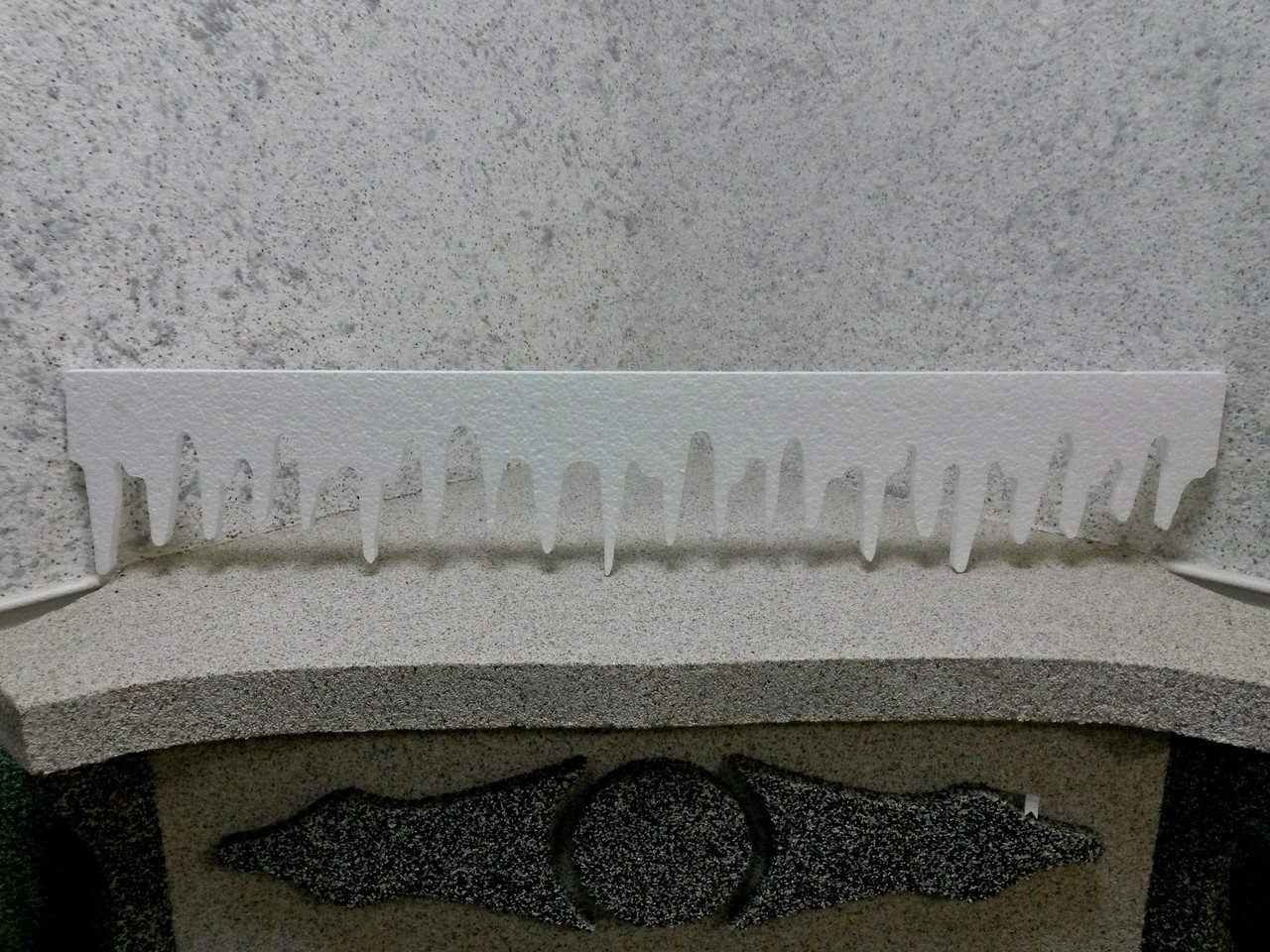 Новорічний декор для вікон Бурульки 20х100 см. Толщ 2 см., фото 1