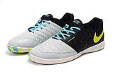 Футзалки Nike Lunar Gato II IC black/blue, фото 3