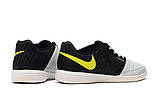 Футзалки Nike Lunar Gato II IC black/blue, фото 2