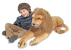 М'яка плюшева іграшка Великий плюшевий лев ТМ Melissa&Doug, фото 2