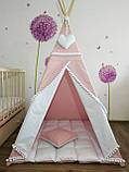 Вігвам пудрово-рожевий із помпонами (повний комплект), фото 2