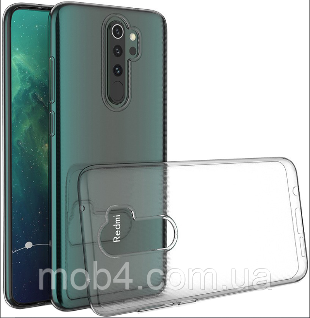Прозрачный силиконовый чехол для Xiaomi (Ксиоми) Redmi Note 8 Pro