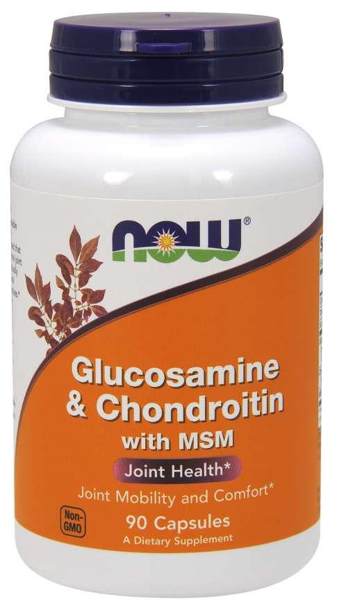 Glucosamine & Chondroitin with MSM NOW Foods 90 Caps