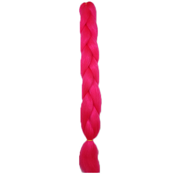 Канекалон XR Hair однотонний Яскраво-рожевий 65 см 100 грам XR-084