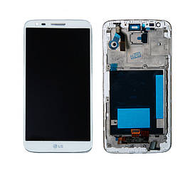 Дисплей LG D800 | D801 | D803 | LS980 | SV980 | G2 з сенсором в рамці (Білий) Оригінал Китай