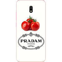Антибрендовый силіконовий чохол для Xiaomi Redmi 8A з картинкою Pradam pomidori