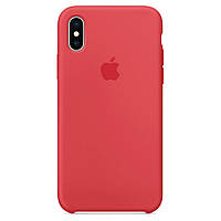 Силіконовий чохол Silicone Case Premium Red Raspberry для iPhone X / Xs