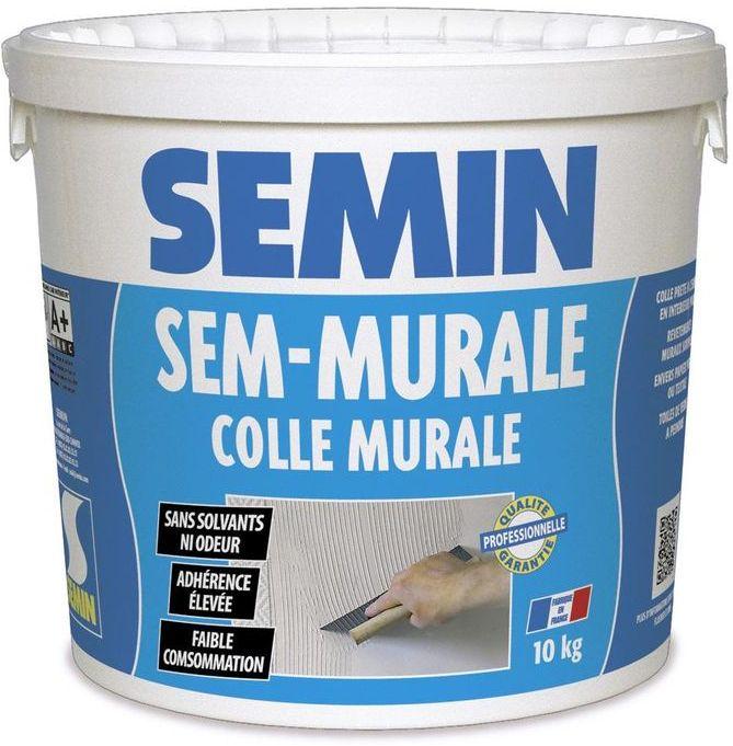Клей готовий для склошпалер і тканини SEMIN SEM-MURALE. Франція 10кг