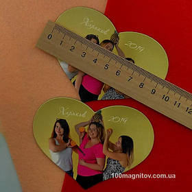 Виниловые магнитики "Сердце". Размер 95х72 мм 1