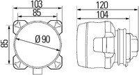 Фара дальнего света с габаритным огнем HELLA - фото 2 - id-p1074870864