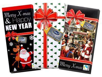 Різдвяний шоколад Only Merry X-mas & Happy New Year (ящик) 54*100 г Австрія
