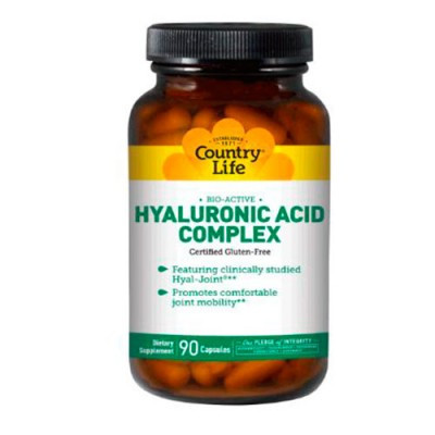 Біоактивний комплекс гіалуронової кислоти Hyaluronic Acid Complex (90 капс.) Country Life