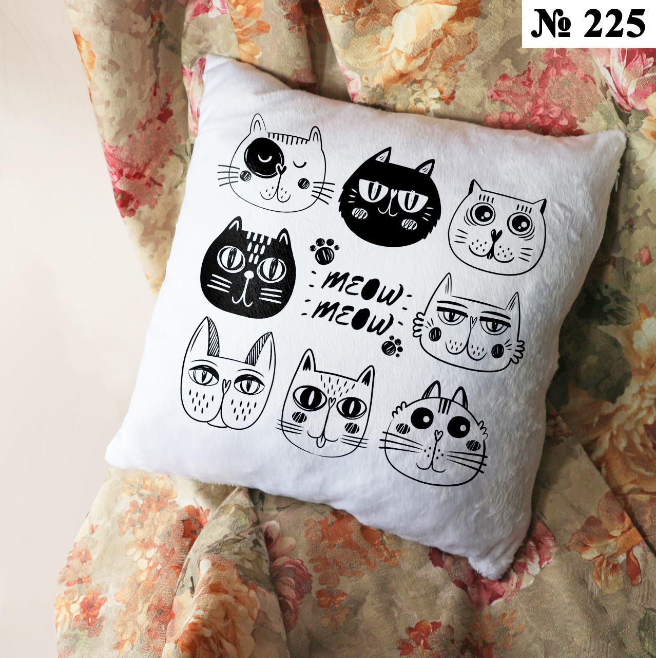 Подушка 35*35 см декоративна Котики 3, фото 1
