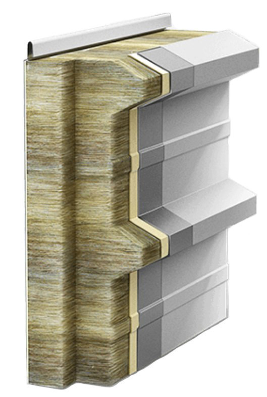 Сендвіч-панель, 200мм, покрівельна, з наповнювачем з мінеральної вати