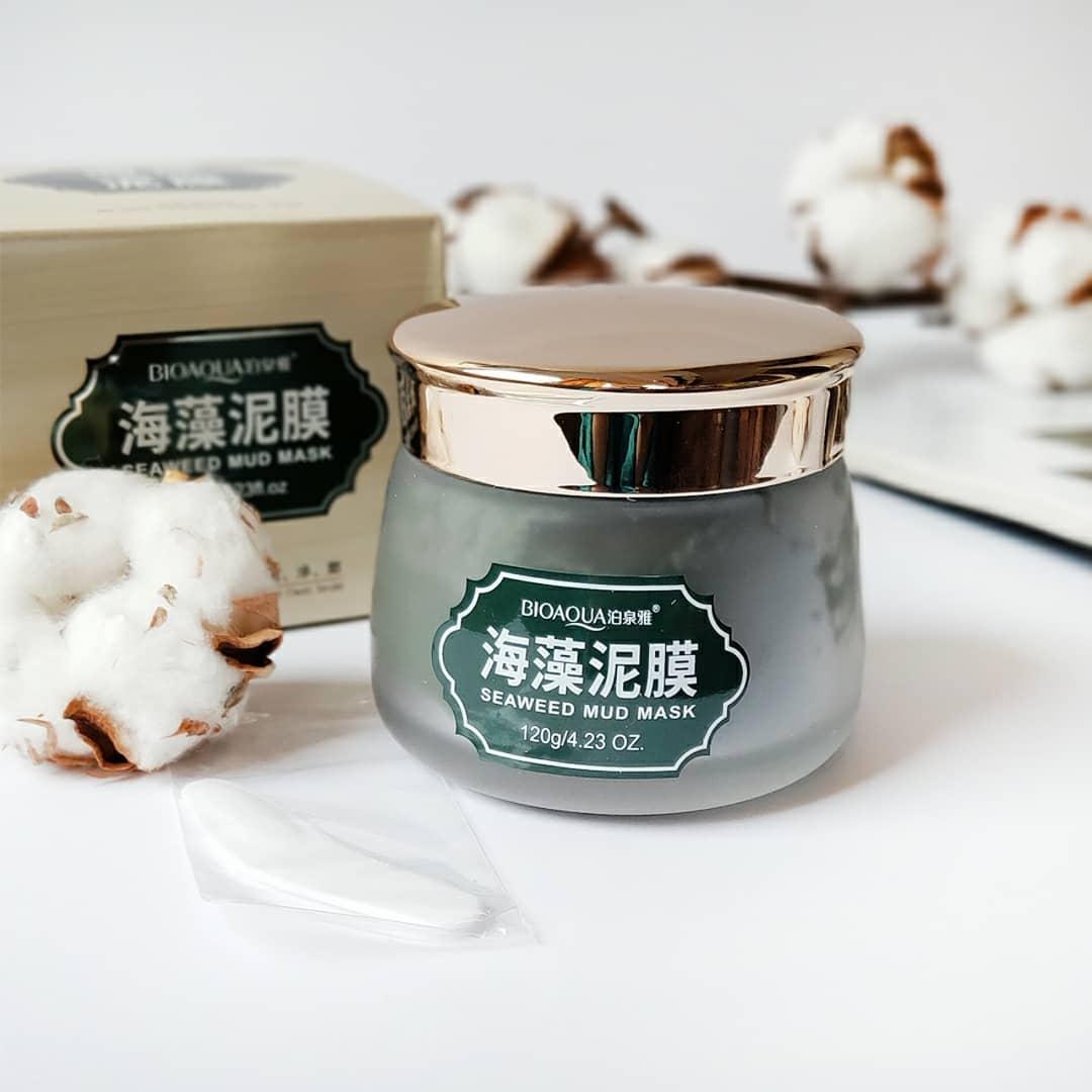 Грязьова маска для обличчя з морськими водоростями BIOAQUA Seaweed Mud Mask (120г)
