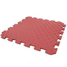 Дитячий ігровий килимок-пазл (мат татамі, ластівчин хвіст) OSPORT 50см х 50см товщина 10мм (FI-0009) Червоний
