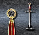 Кинджал масонський символ могутності і багатства + підставка, фото 5