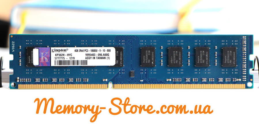 Оперативна пам'ять для ПК Kingston DDR3 4Gb 2Rx8 PC3-10600 1333MHz Intel і AMD, б/в, фото 2