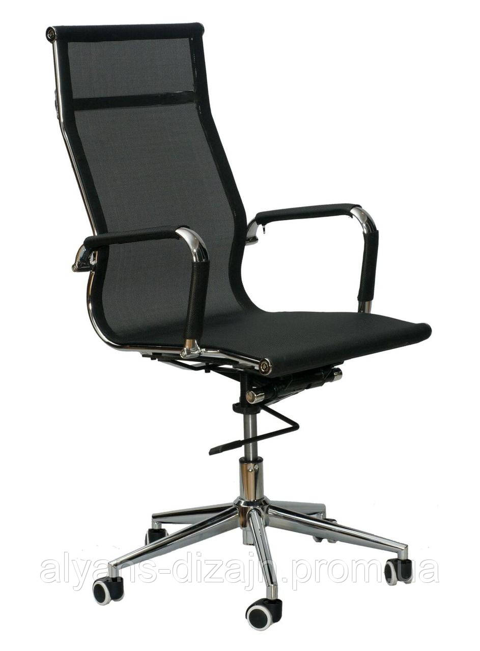 Крісло Solano Mesh (Оскар Лайт) black chrome