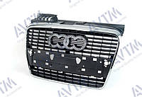 Решітка радіатора Audi A4 2005-2008 хром/черн. ABS 181205990 8E0853651J1QP без емблеми