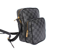 Чоловіча сумка Louis Vuitton 30-203LV Сіра 22 x 15 x 11 см., фото 3