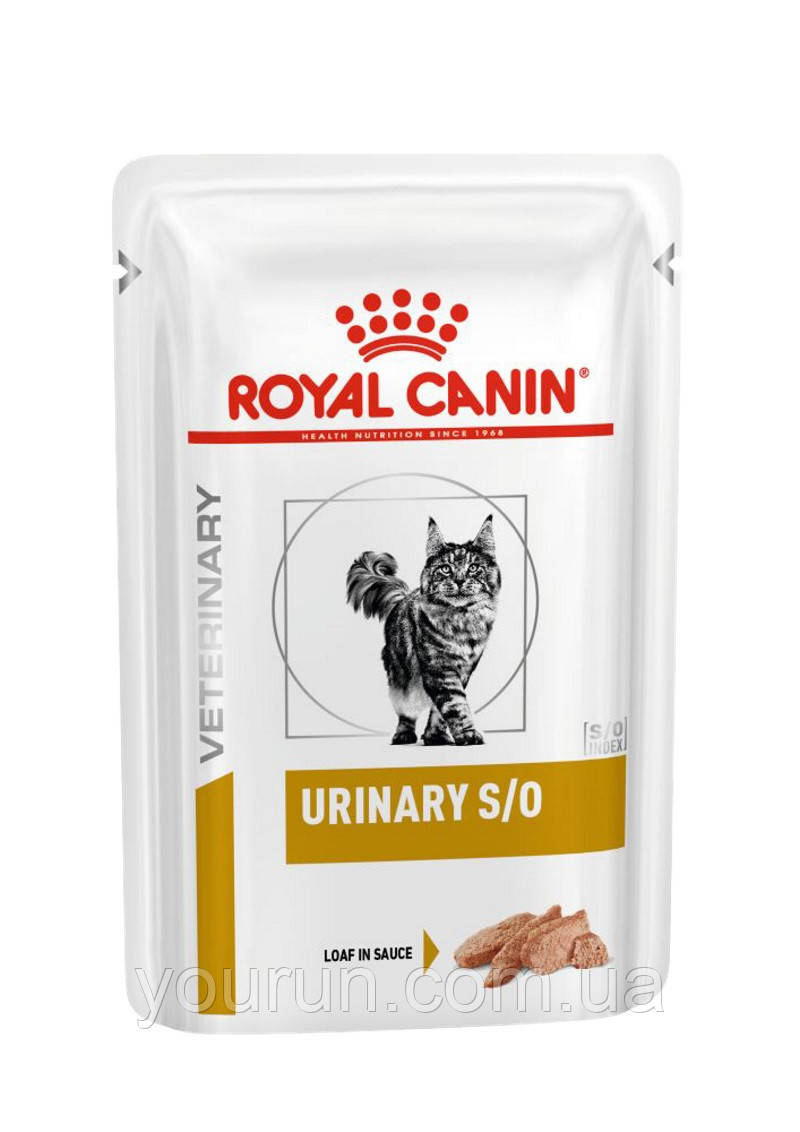 Royal Canin Urinary S/O Cat Loaf - Консервований корм для кішок при сечокам'яній хворобі (паштет) 85гр