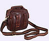Чоловіча шкіряна сумка Dovhani Dov-673-11 Коричнева, фото 6