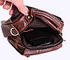 Чоловіча шкіряна сумка Dovhani Dov-673-11 Коричнева, фото 9