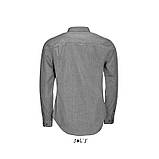 Чоловіча сорочка меланж приталена, фото 6