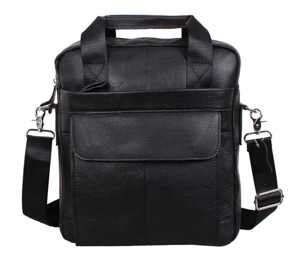 Чоловіча шкіряна сумка Dovhani Dov-88613 Чорна