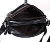 Чоловіча шкіряна сумка Dovhani ABon-102005 Чорна 18х21х7,5-9см, фото 6